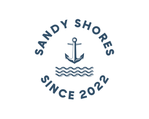 Marine Anchor Ocean  logo design