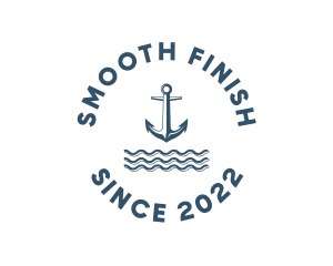 Marine Anchor Ocean  logo design