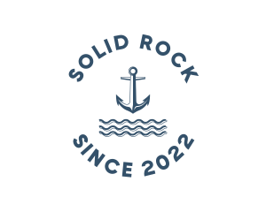 Marine Anchor Ocean  logo design