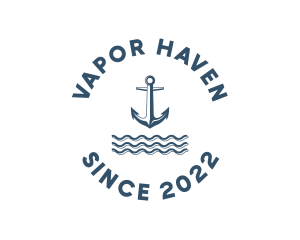 Marine Anchor Ocean  logo design