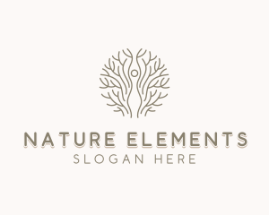 Nature Tree Woman logo design