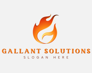 Hot Flaming Letter G logo design