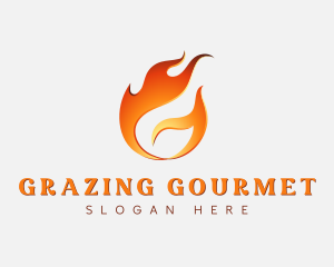 Hot Flaming Letter G logo design