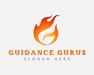 Hot Flaming Letter G logo design