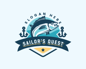 Ocean Fish Seafood logo design