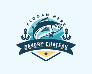 Ocean Fish Seafood logo design