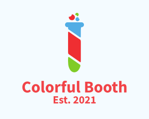 Colorful Test Tube logo design