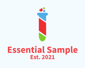 Colorful Test Tube logo