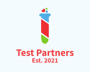 Colorful Test Tube logo