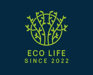 Tree Forest Eco Park  logo design