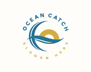 Tropical Ocean Wave logo design