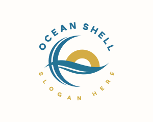 Tropical Ocean Wave logo design