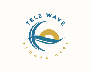 Tropical Ocean Wave logo design