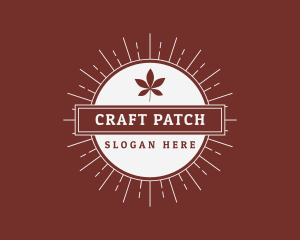 Retro Leaf Craft Company logo design