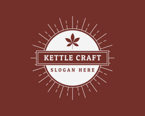 Retro Leaf Craft Company logo design