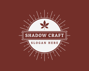 Retro Leaf Craft Company logo design