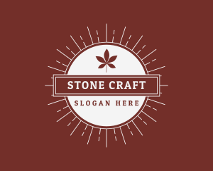 Retro Leaf Craft Company logo design