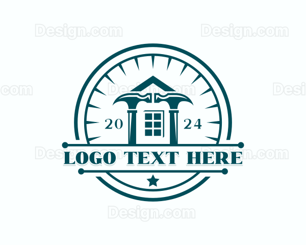 Hammer Repairman Tools Logo