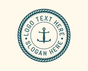 Marine Nautical Anchor  logo