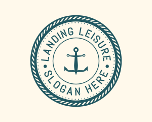 Marine Nautical Anchor  logo