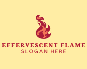 Fire Flame Cooking logo design