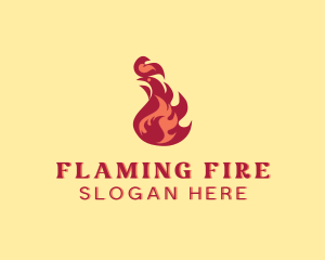 Fire Flame Cooking logo design