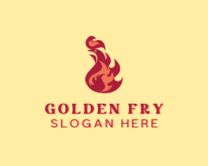 Fire Flame Cooking logo design