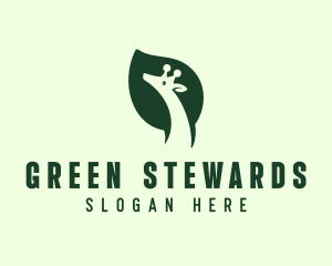 Green Wild Giraffe logo design