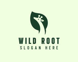 Green Wild Giraffe logo design