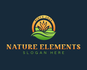 Natural Flower Garden logo design