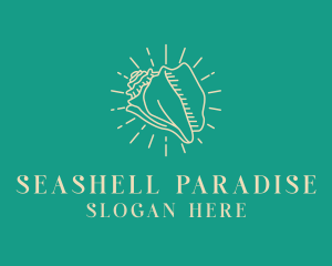 Beach Conch Seashell Shell logo