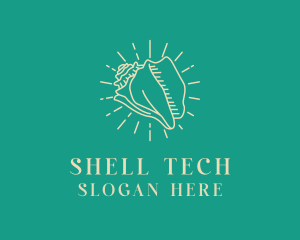 Beach Conch Seashell Shell logo