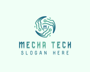 Circuit Tech Developer logo design