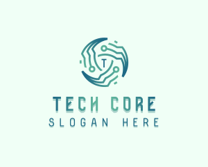 Circuit Tech Developer logo design