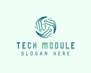 Circuit Tech Developer logo design