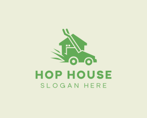 House Lawn Mower logo design