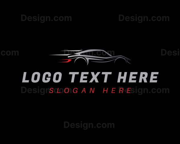 Fast Racing Sports Car Logo