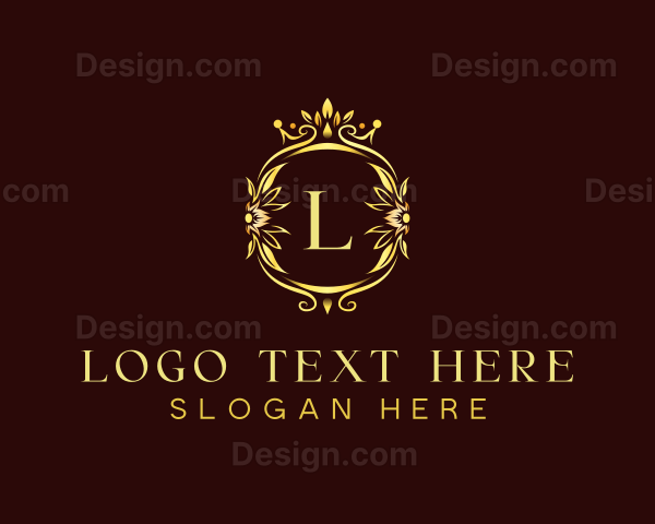 Floral Crown Fashion Logo