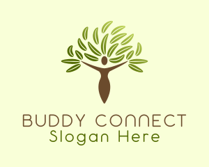 Eco Friendly Human Tree logo design