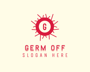 Virus Bacteria Germ logo design