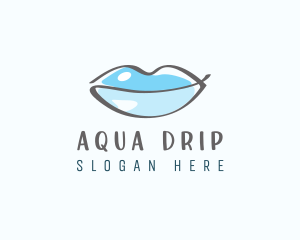 Water Beauty Lips logo design