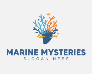 Sea Marine Coral logo design