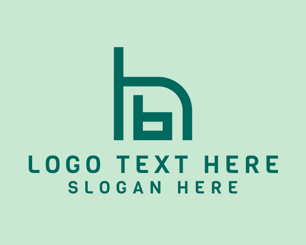Letter Hb logo example 3