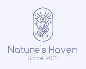 Sparkling Nature Eye  logo design