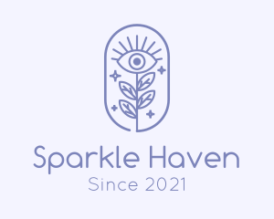 Sparkling Nature Eye  logo design