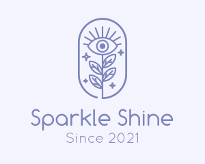 Sparkling Nature Eye  logo design