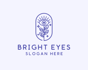 Sparkling Nature Eye  logo design