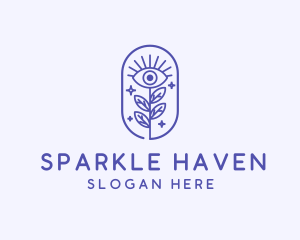 Sparkling Nature Eye  logo design