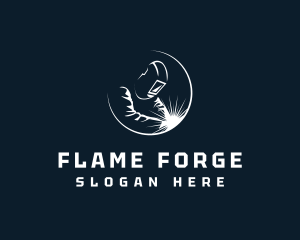 Welding Machinist Forge logo design