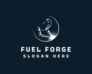 Welding Machinist Forge logo design